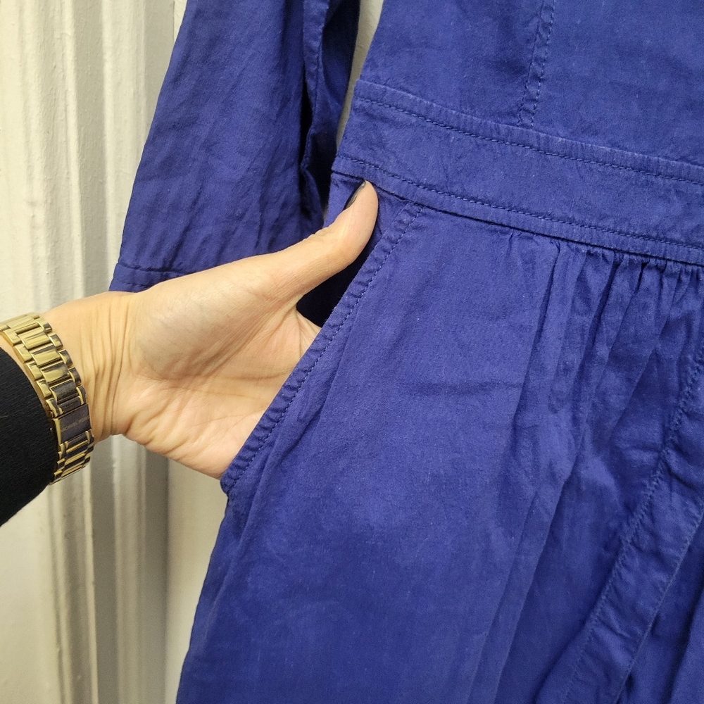 Eileen‎ Fisher linen-blend shirt dress.EUC. Cottagecore Coastal Summer - Picture 7 of 11